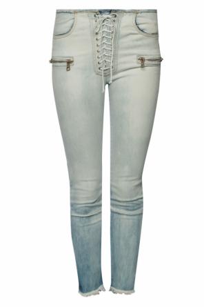Raw-trimmed lace-up jeans, zdjęcie 1 Raw-trimmed lace-up jeans od Unravel Project